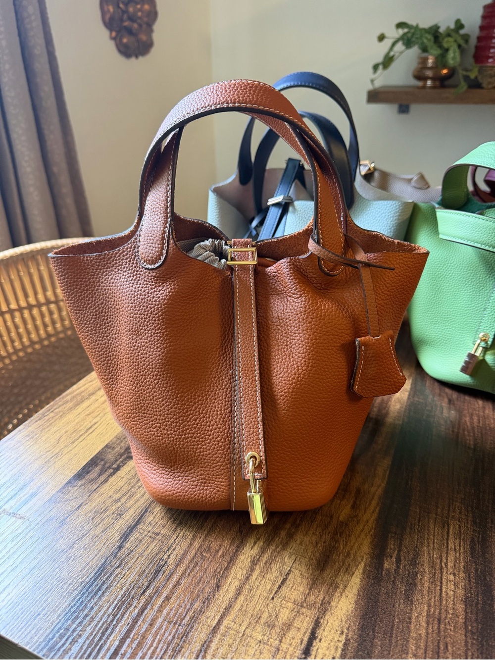 Lot of 7 Mini Handbags made with GENUINE Cowhide Leather - Picture 4 of 17